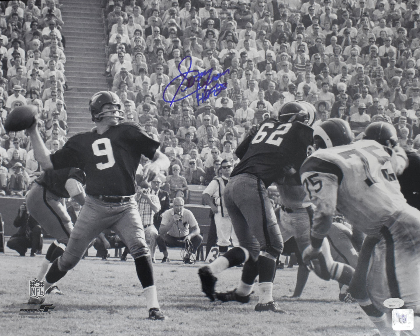 Sonny Jurgensen HOF Signed/Autographed 16x20 Photo Redskins JSA 212482