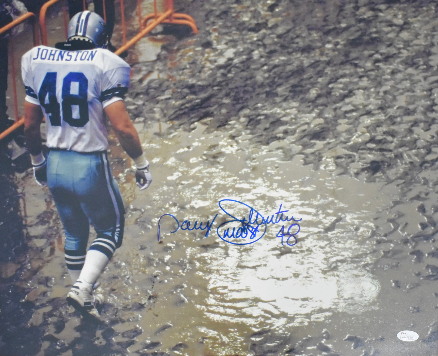 Daryl Johnston Signed/Autographed 16x20 Photo Cowboys JSA 212486
