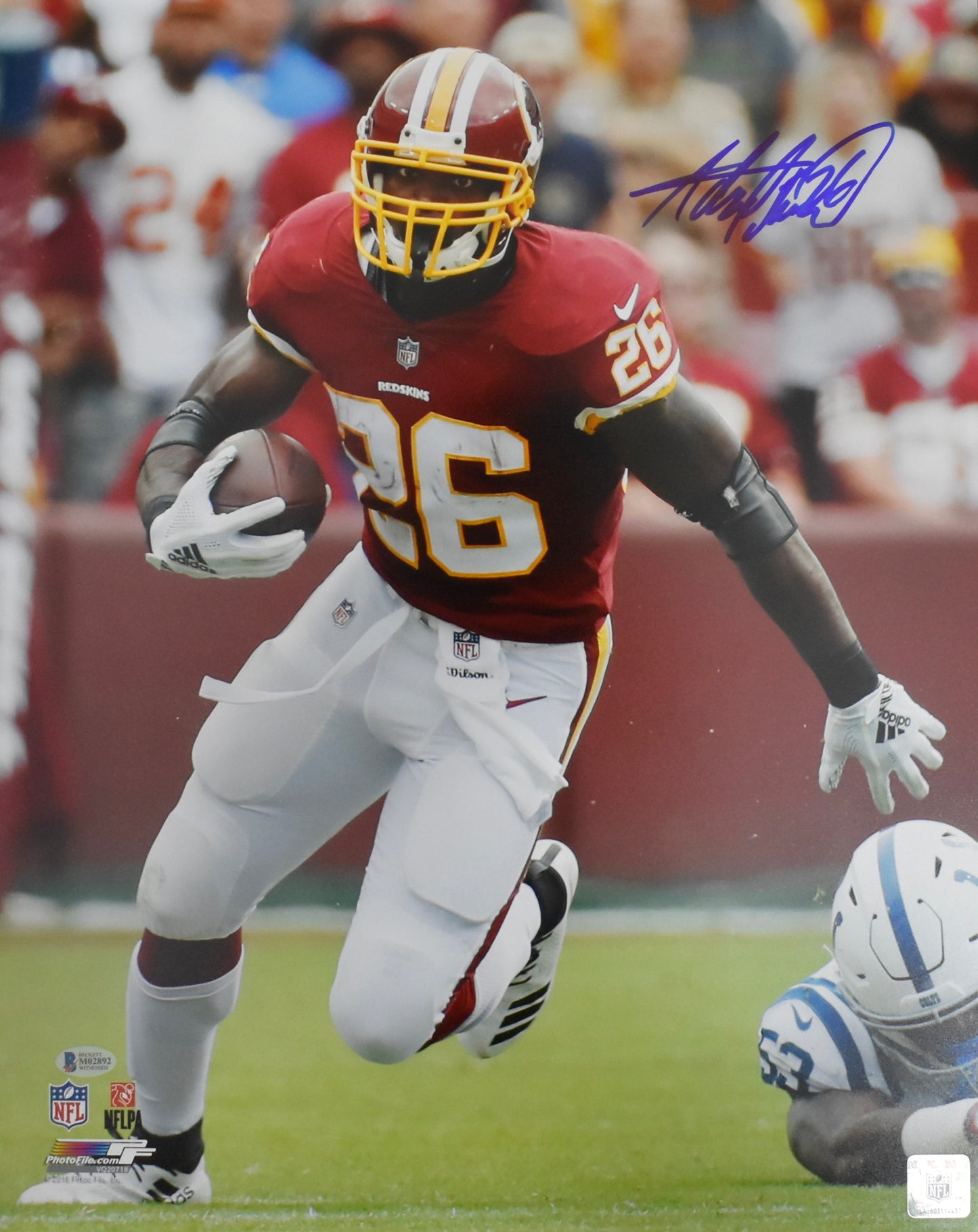 Adrian Peterson HOF Signed/Autographed 16x20 Photo Redskins BAS 212490