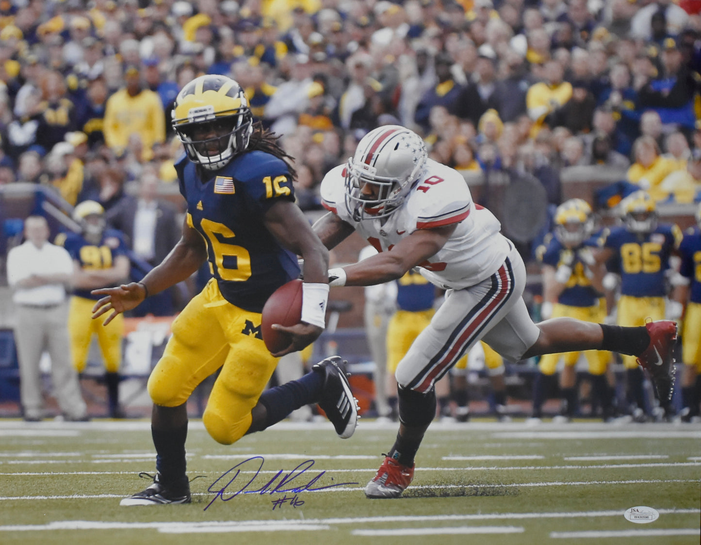 Denard Robinson Signed/Autographed 16x20 Photo Michigan JSA 212011