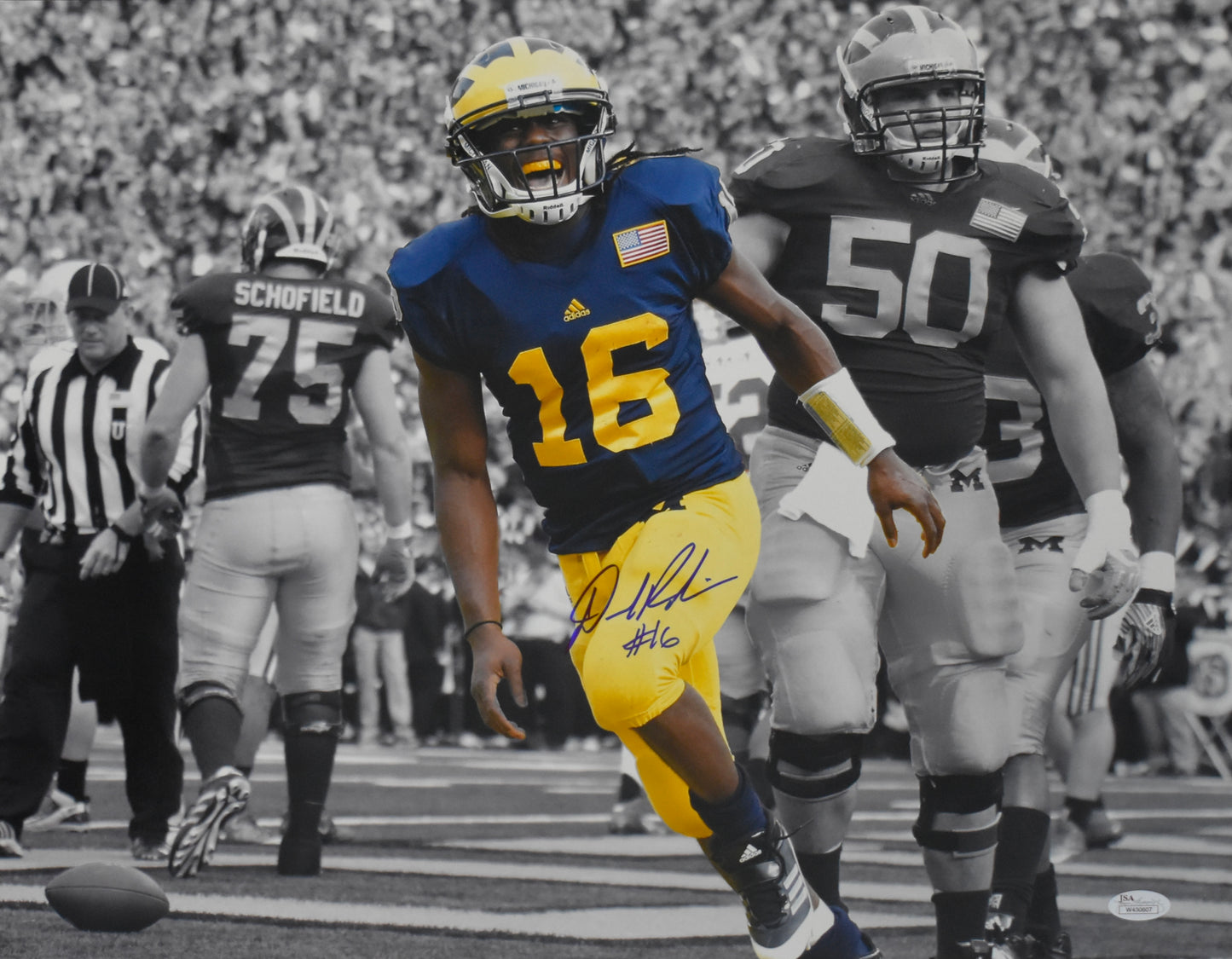 Denard Robinson Signed/Autographed 16x20 Photo Michigan JSA 212016