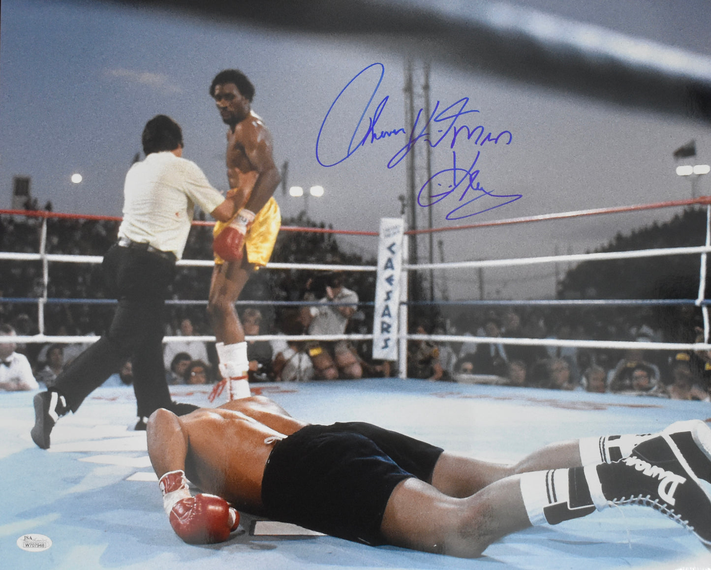 Thomas Hearns Signed/Autographed 16x20 Photo Hitman Boxing JSA 212494