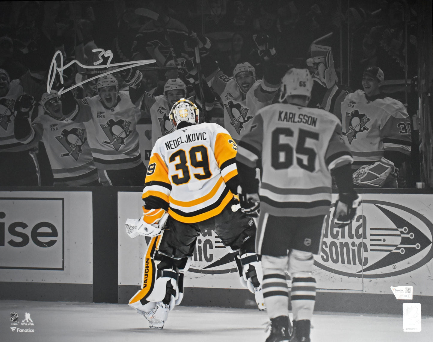 Alex Nedeljkovic Signed/Autographed 16x20 Photo Penguins Fanatics 212495