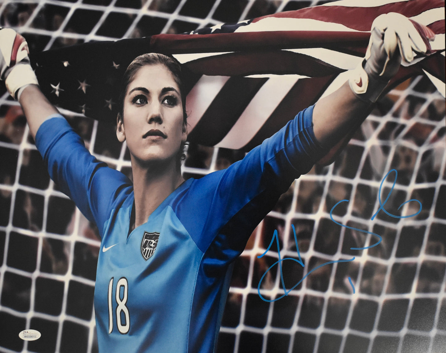 Hope Solo Signed/Autographed 16x20 Photo USA Soccer JSA 212496