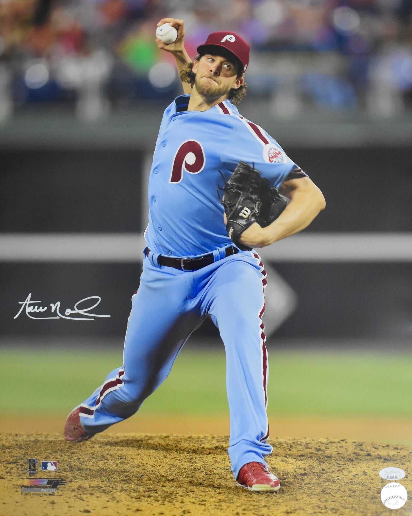 Aaron Nola Signed/Autographed 16x20 Photo Phillies JSA 212499