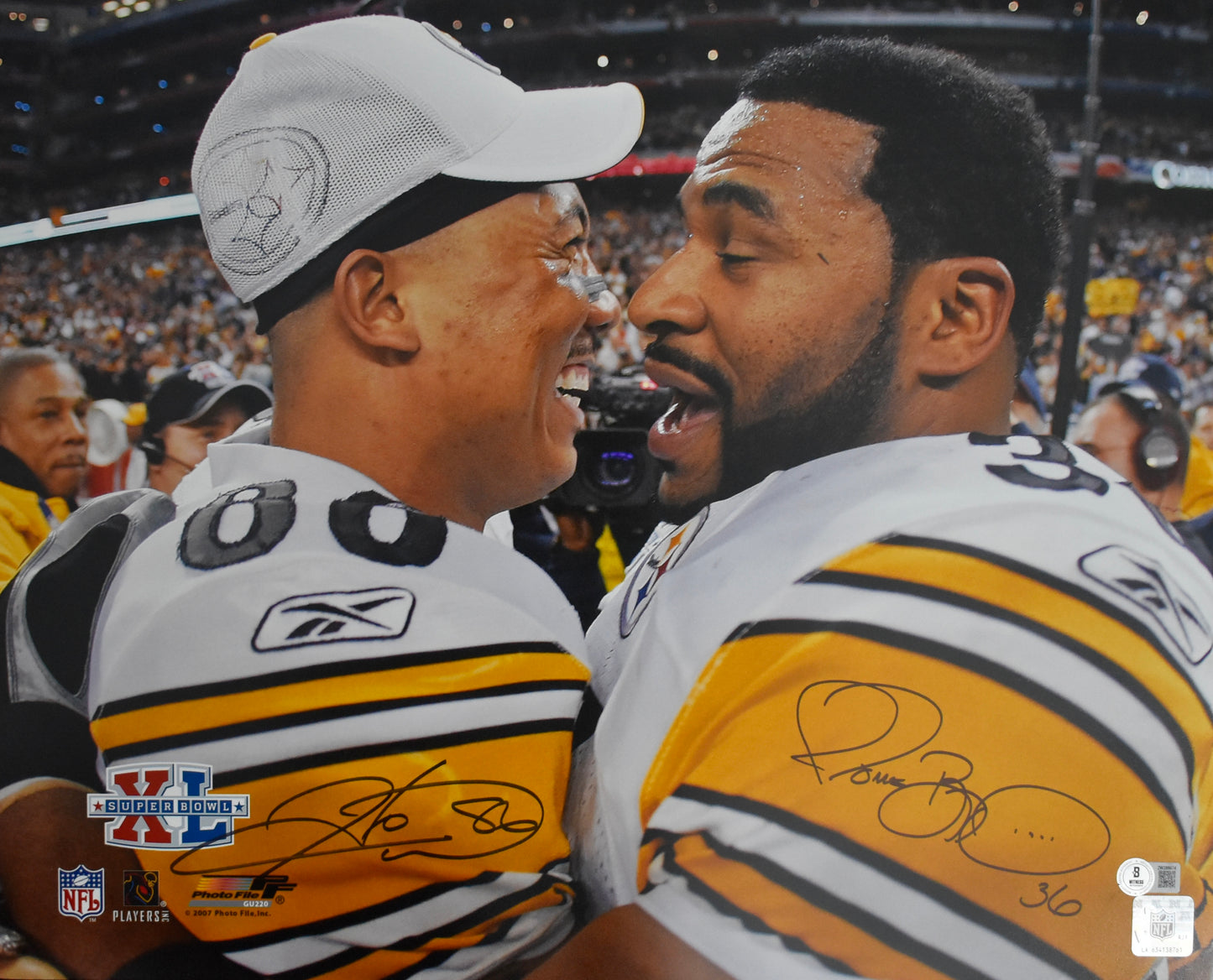 Hines Ward & Jerome Bettis Signed/Autographed 16x20 Photo Steelers BAS 212506