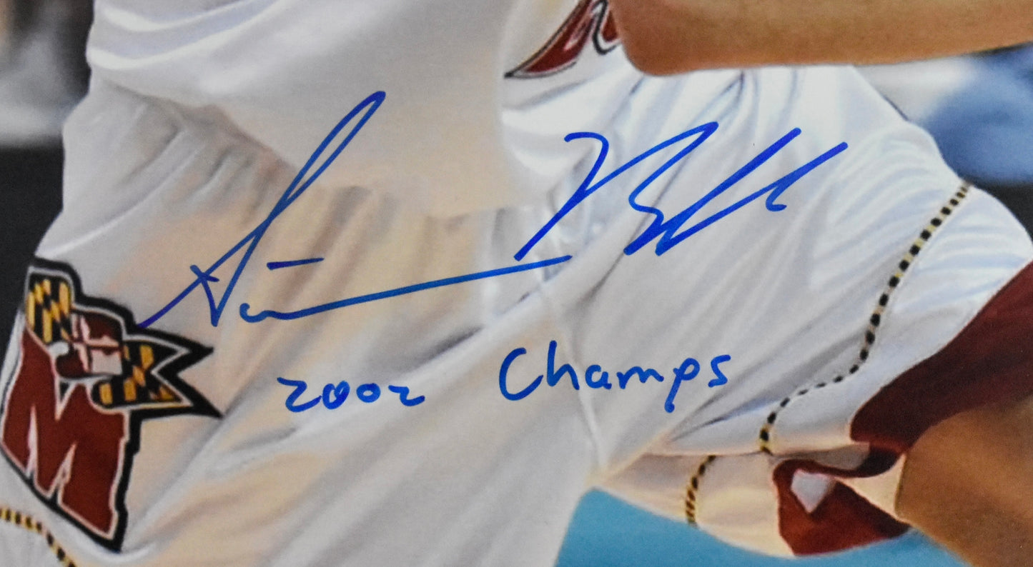 Steve Blake Signed/Autographed 16x20 Photo Maryland Terps 2002 Champs BAS 212508