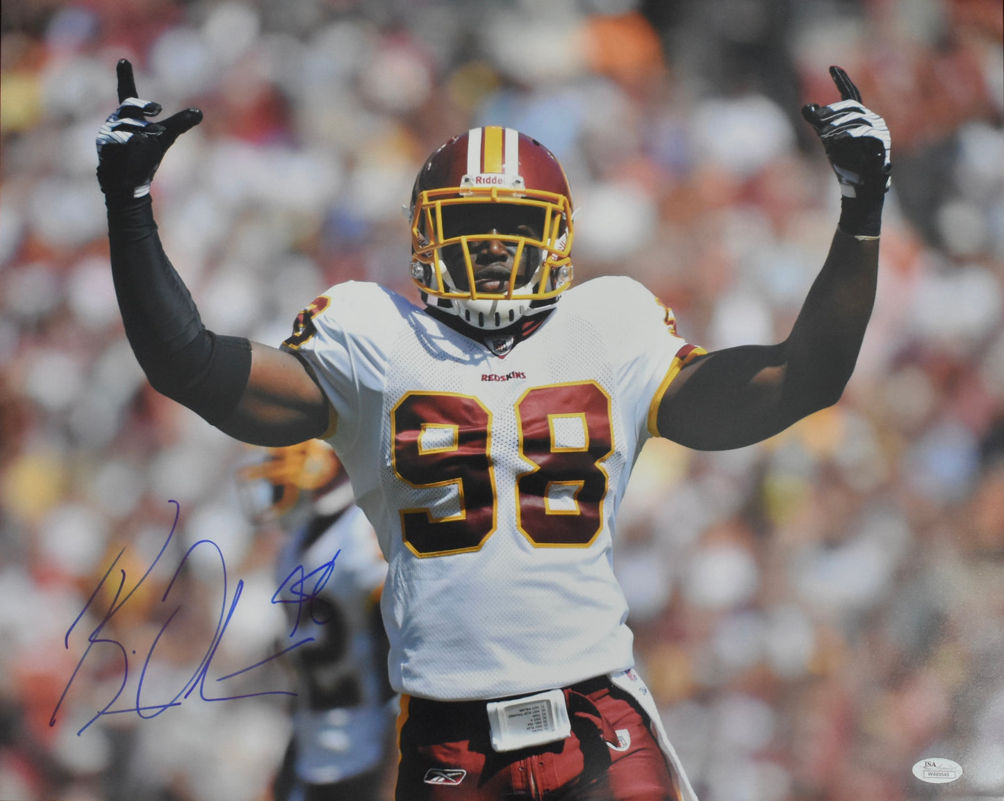 Brian Orakpo Signed/Autographed 16x20 Photo Redskins JSA 212512