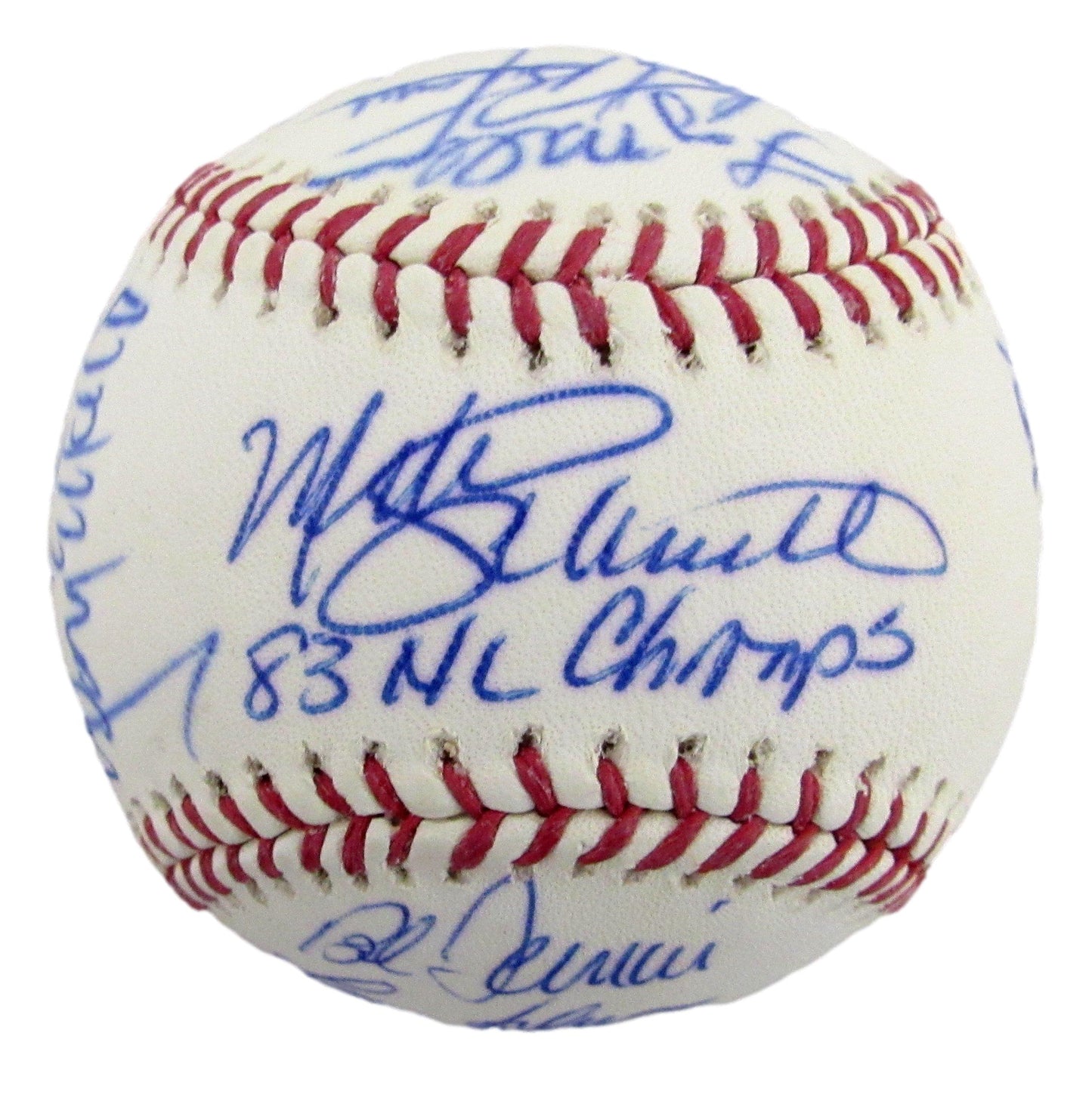 1983 Philadelphia Phillies Team-Signed OML Baseball (20) No Carlton 212602