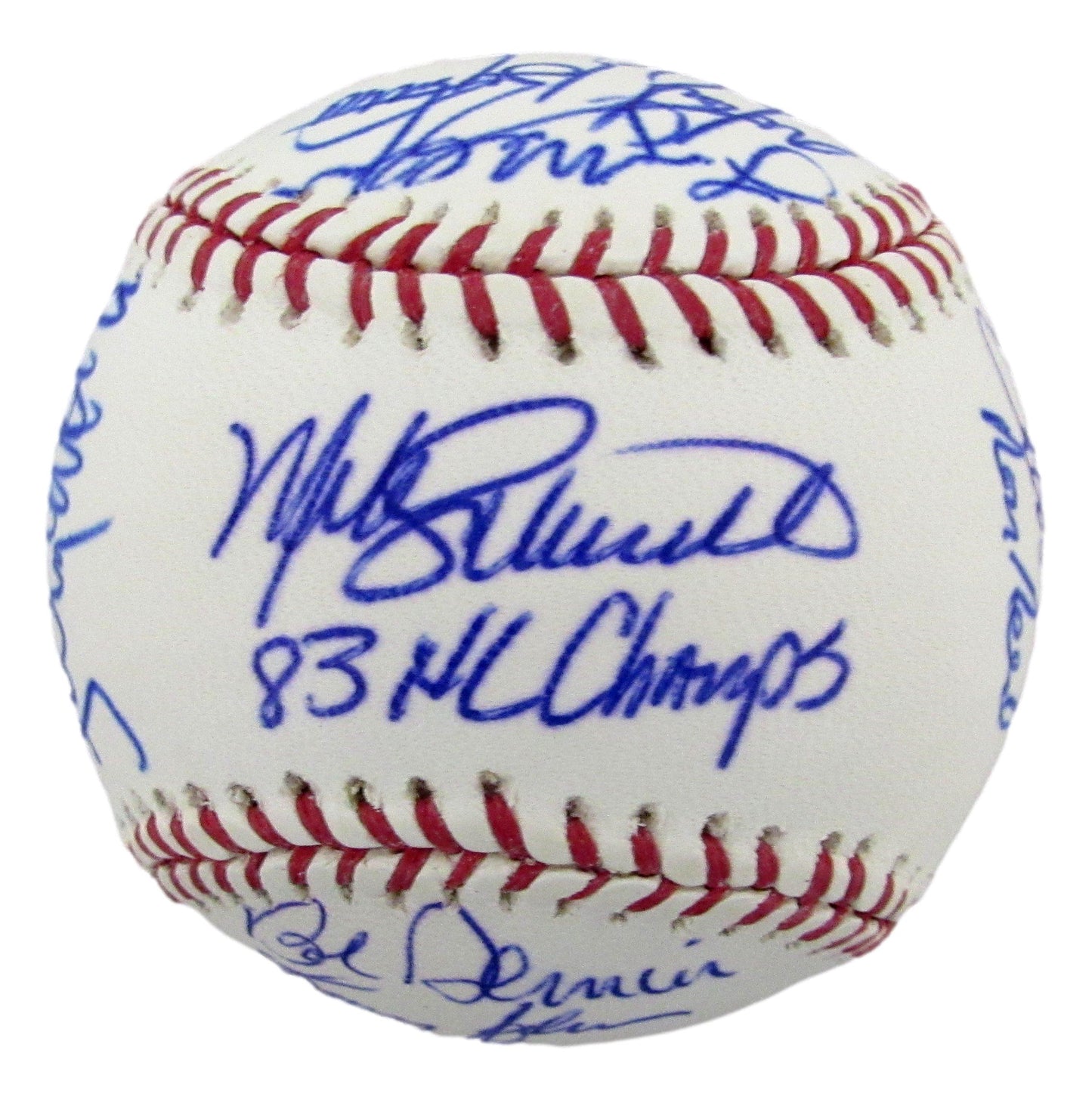 1983 Philadelphia Phillies Team-Signed OML Baseball (20) No Carlton 212603