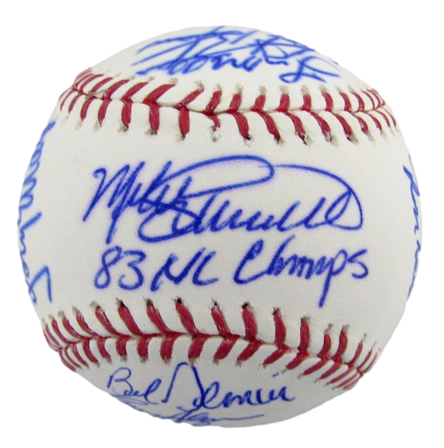 1983 Philadelphia Phillies Team-Signed OML Baseball (19) No Carlton, Perez 12605