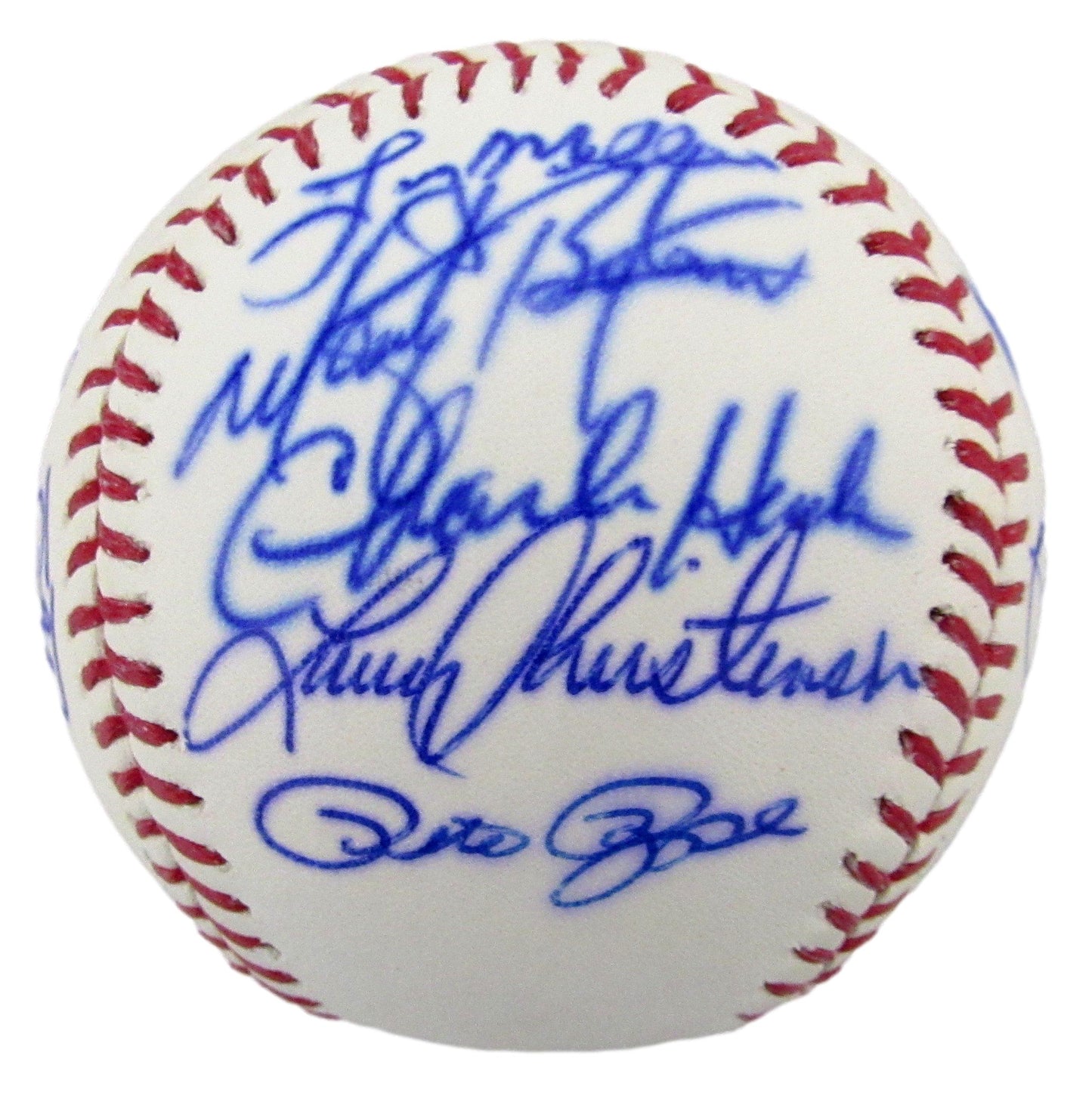 1983 Philadelphia Phillies Team-Signed OML Baseball (19) No Carlton, Perez 12605