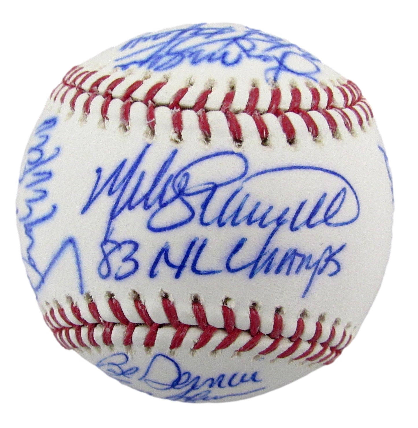 1983 Philadelphia Phillies Team-Signed OML Baseball (19) No Carlton, Perez 12606