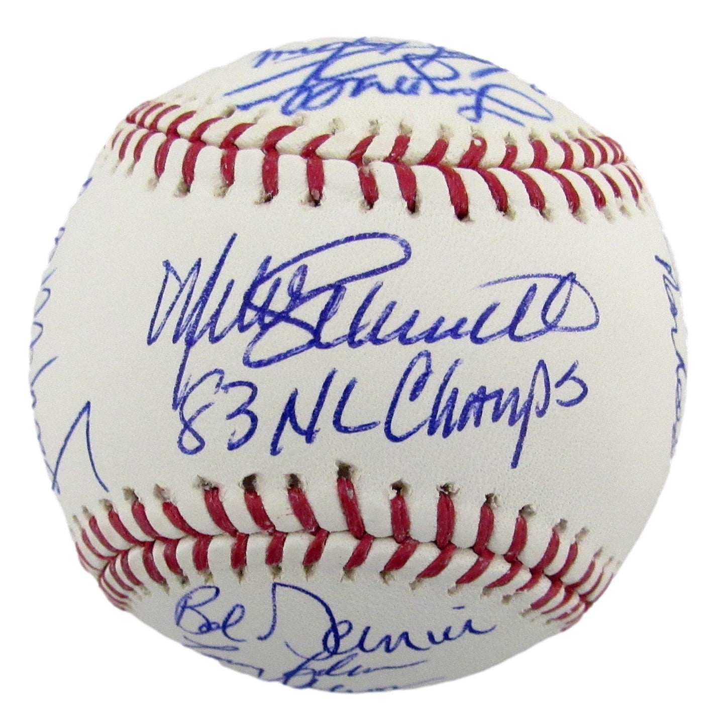 1983 Philadelphia Phillies Team-Signed OML Baseball (19) No Carlton, Perez 12607