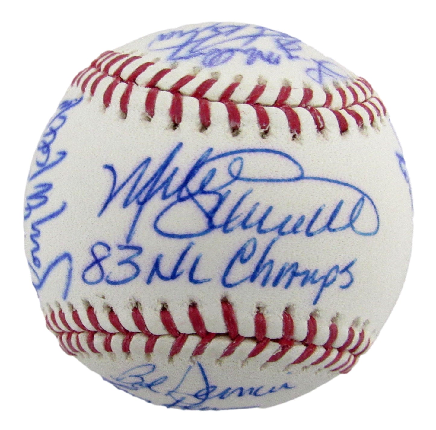 1983 Philadelphia Phillies Team-Signed OML Baseball (19) No Carlton, Perez 12608