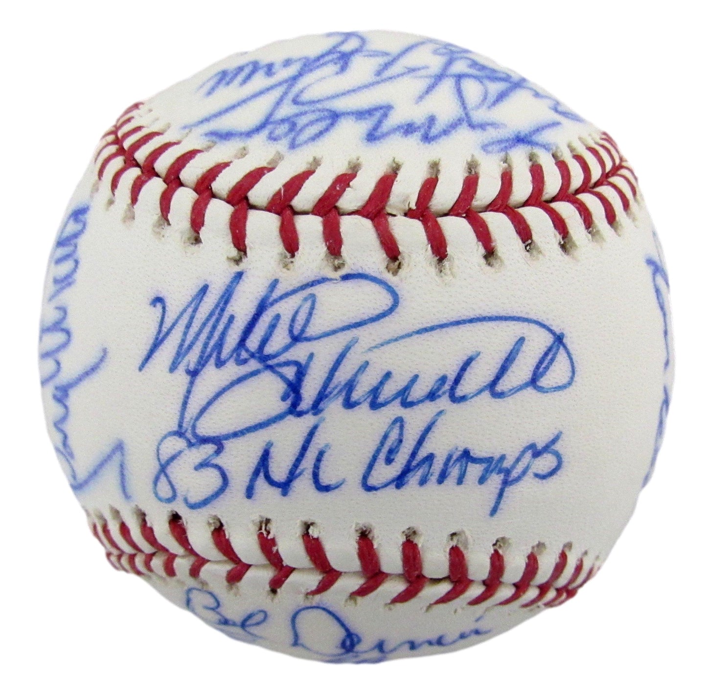 1983 Philadelphia Phillies Team-Signed OML Baseball (19) No Carlton, Perez 12609