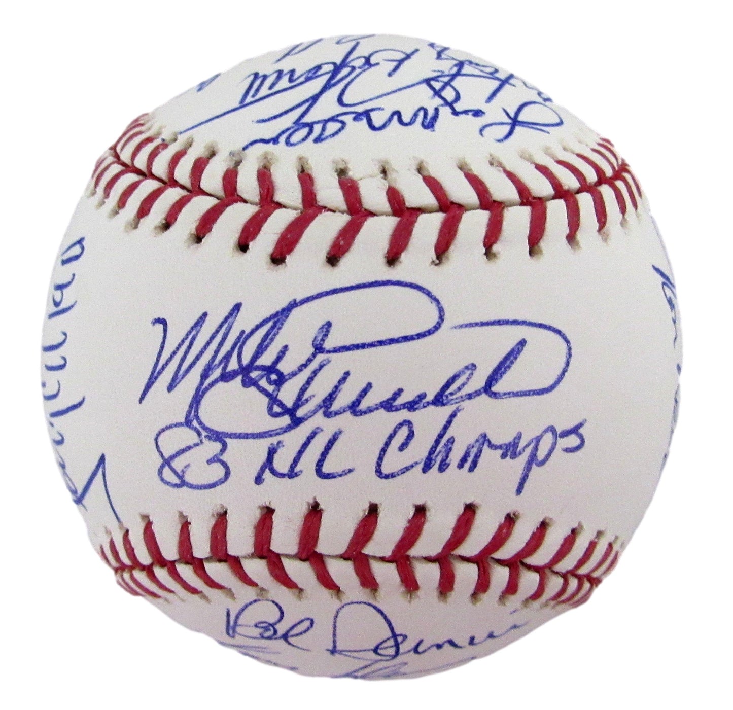1983 Philadelphia Phillies Team-Signed OML Baseball (19) No Carlton, Perez 12623