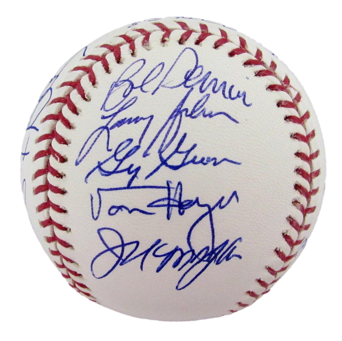 1983 Philadelphia Phillies Team-Signed OML Baseball (19) No Carlton, Perez 12624