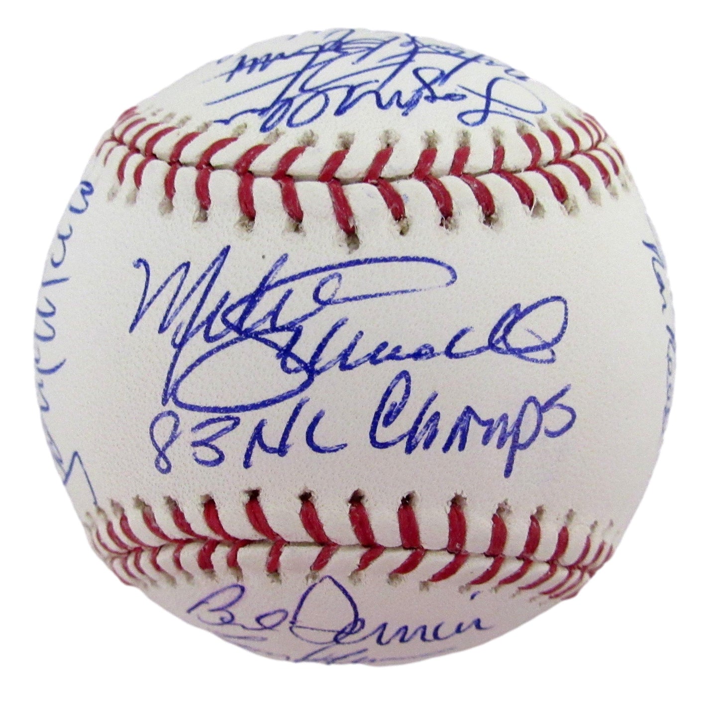 1983 Philadelphia Phillies Team-Signed OML Baseball (19) No Carlton 212625
