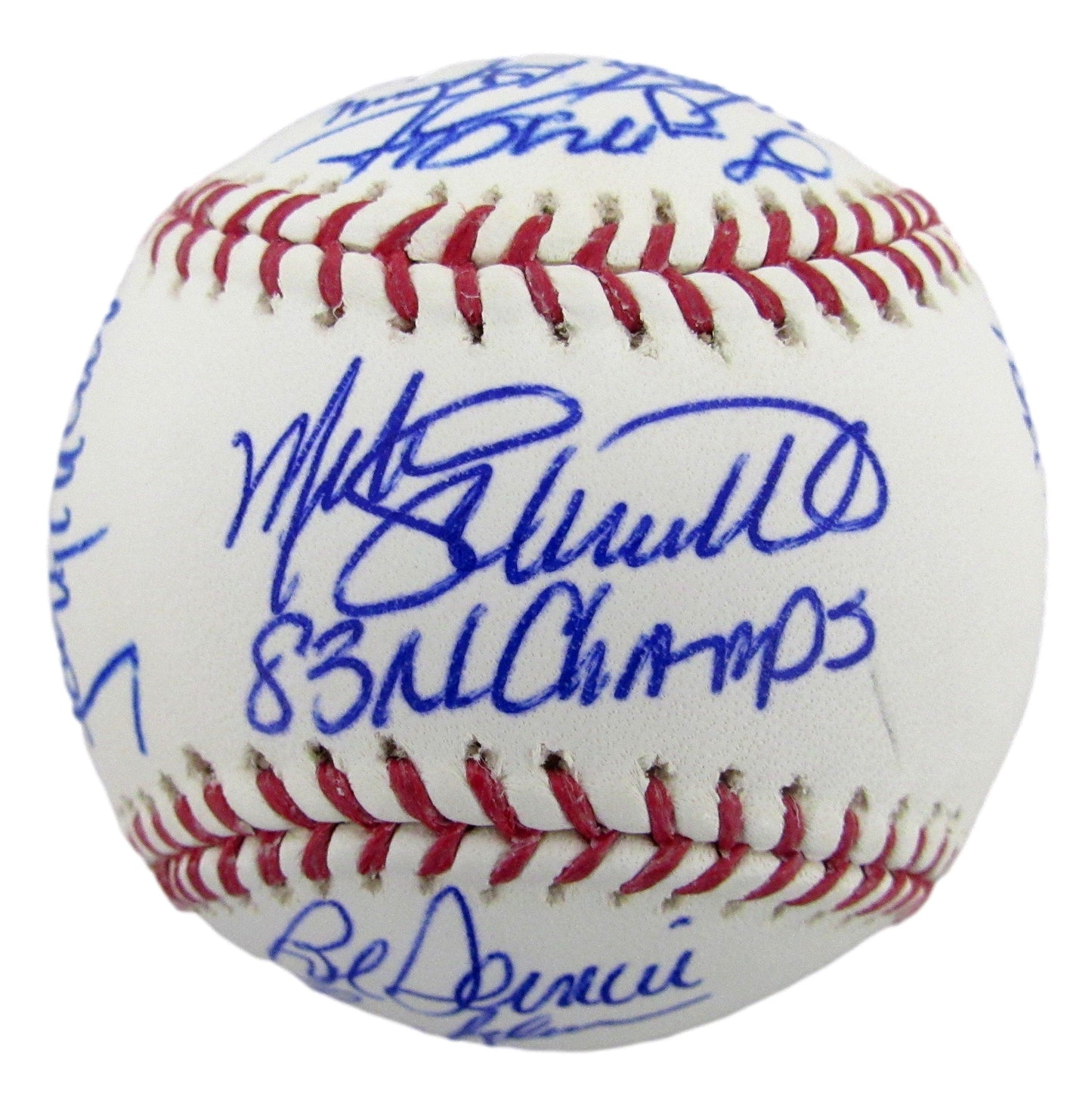 1983 Philadelphia Phillies Team-Signed OML Baseball (20) No Carlton 212598