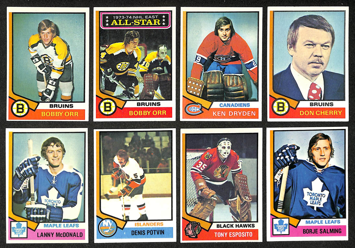 1974-75 Topps Hockey Complete Set (264) Cards Orr  Potvin Bowman Salming 212034