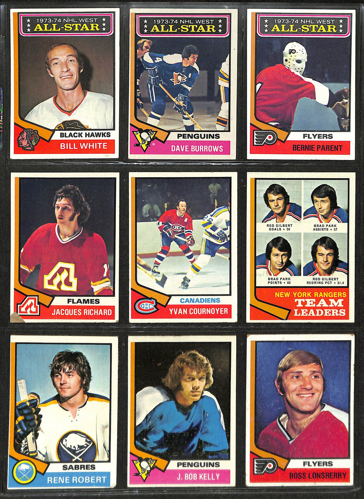 1974-75 Topps Hockey Complete Set (264) Cards Orr  Potvin Bowman Salming 212034