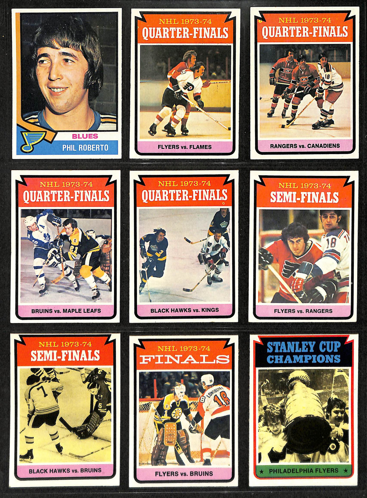 1974-75 Topps Hockey Complete Set (264) Cards Orr  Potvin Bowman Salming 212034
