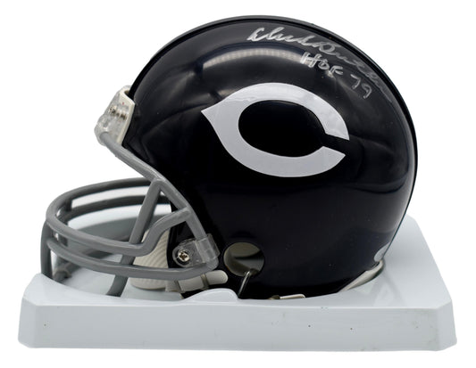 Dick Butkus HOF Bears Signed/Inscr. Bears Throwback Mini Helmet TriStar 212032