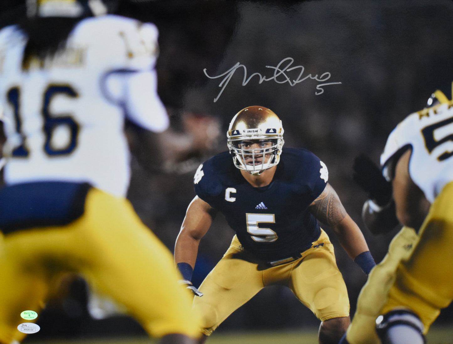 Manti Teo Signed/Autographed 16x20 Photo Notre Dame JSA 212041
