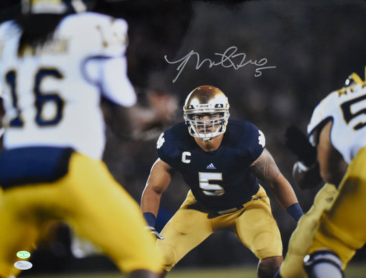 Manti Teo Signed/Autographed 16x20 Photo Notre Dame JSA 212041