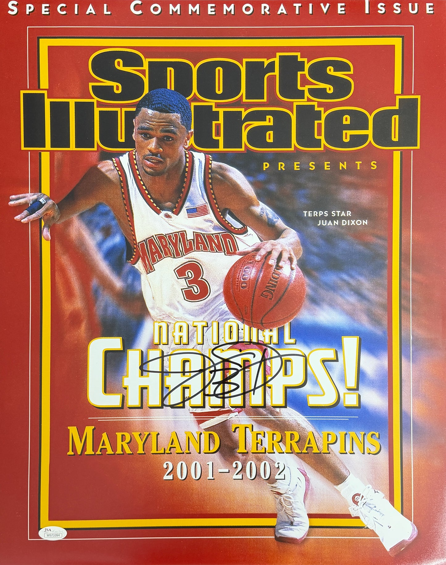 Juan Dixon Signed/Autographed 16x20 Photo Maryland Terps 02 Champs JSA 212052