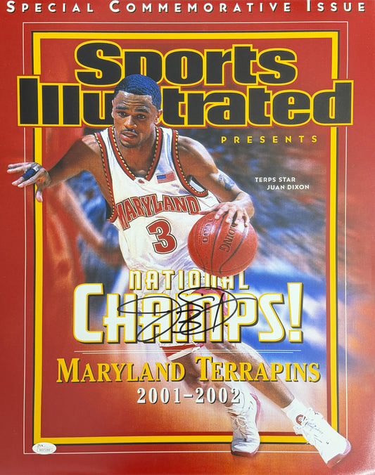 Juan Dixon Signed/Autographed 16x20 Photo Maryland Terps 02 Champs JSA 212052