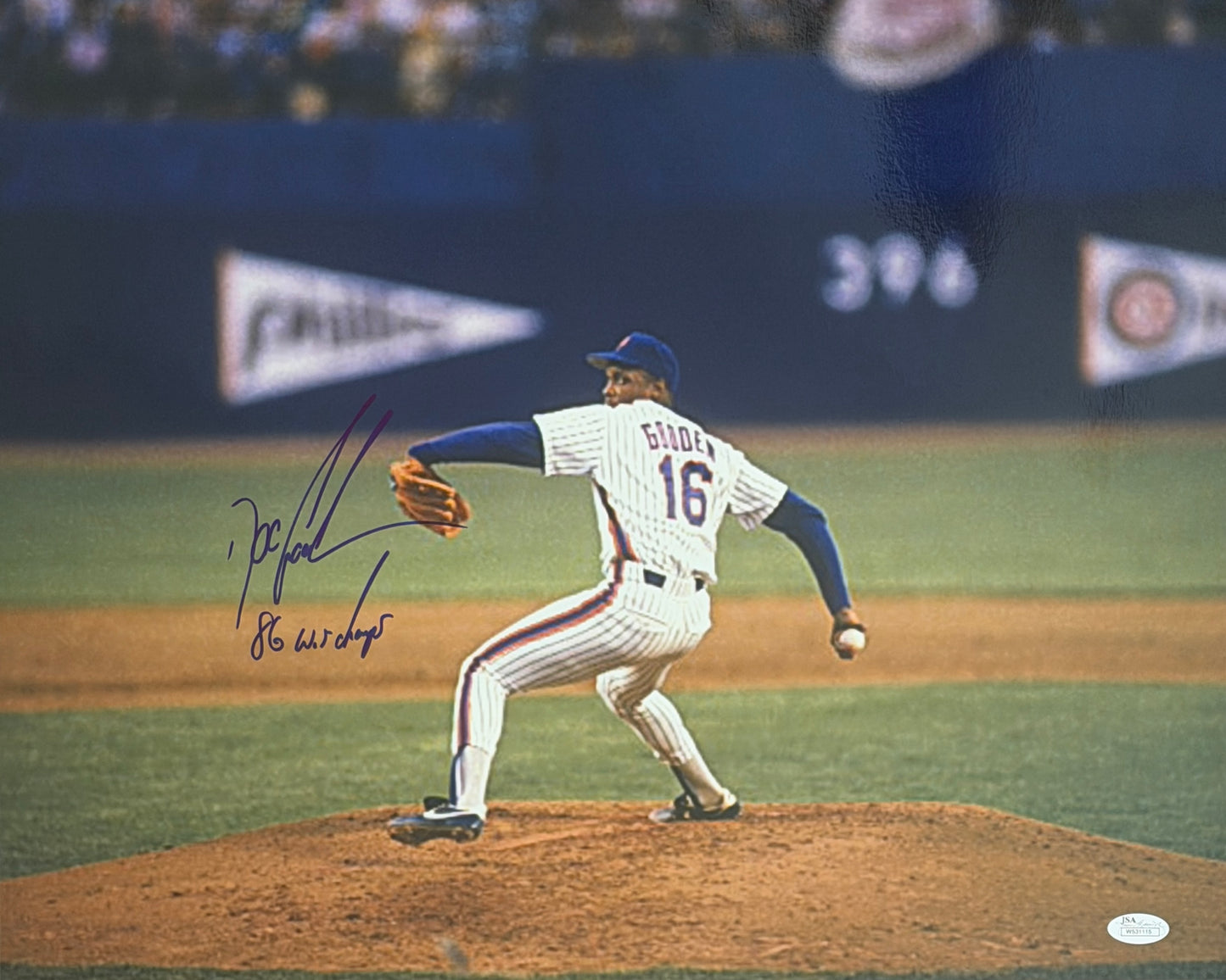 Dwight Gooden Signed/Autographed 16x20 Photo Mets JSA 212054