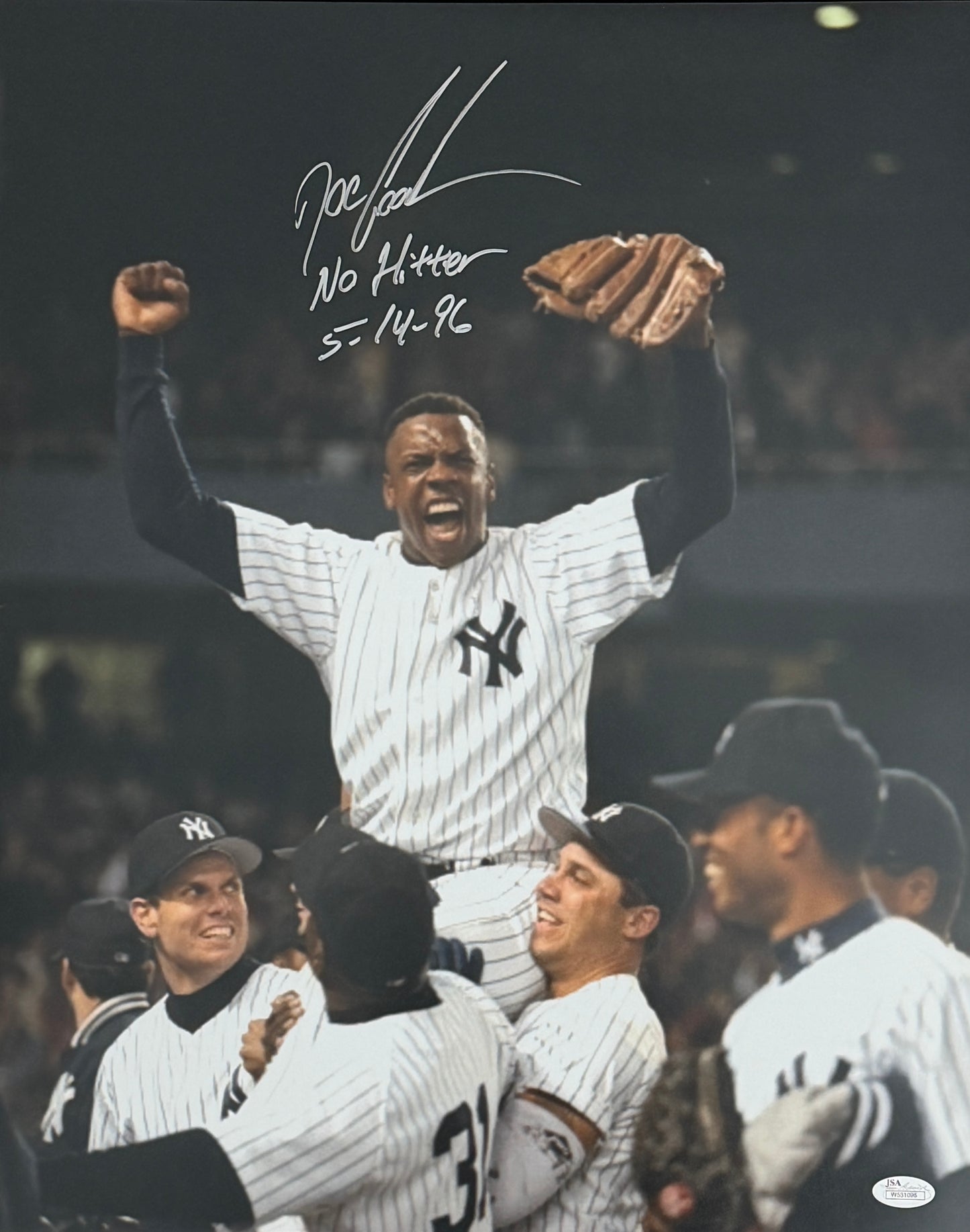 Dwight Gooden Signed/Autographed 16x20 Photo Yankees No Hitter JSA 212055