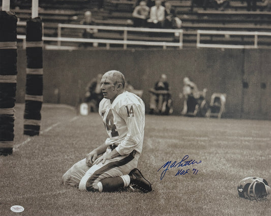 Y.A. Tittle HOF Signed/Autographed 16x20 Photo 49ers JSA 212056