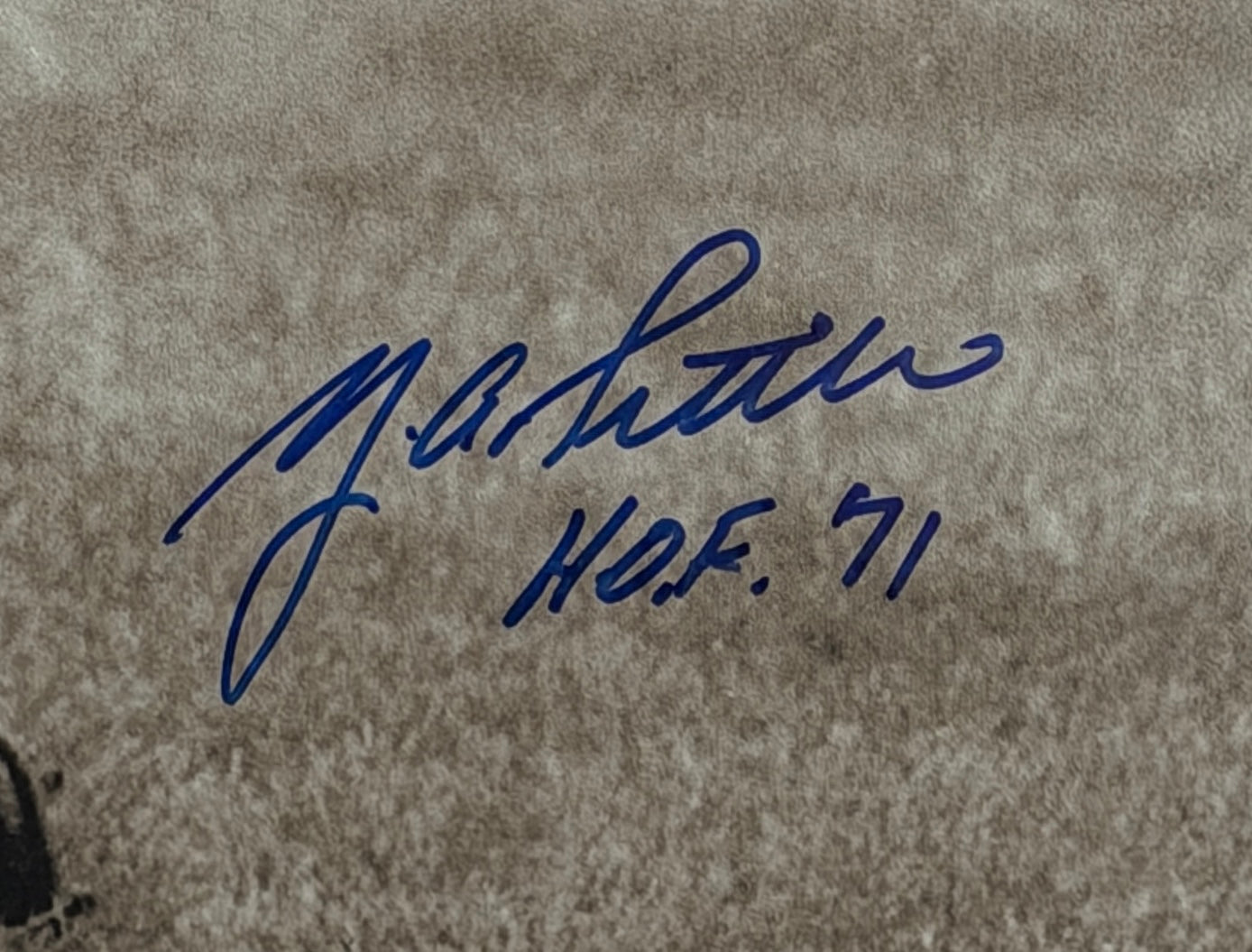 Y.A. Tittle HOF Signed/Autographed 16x20 Photo 49ers JSA 212056