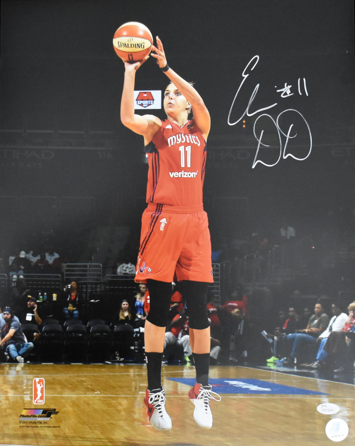 Elena Delle Donne Washington Mystics Autographed 16x20 Photo JSA 212026