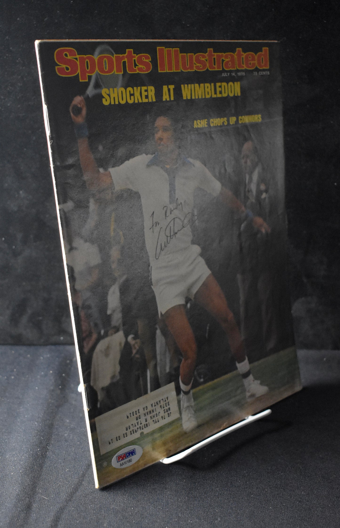 Arthur Ashe Signed 1975 Sports Illustrated Tennis PSA/DNA 212071