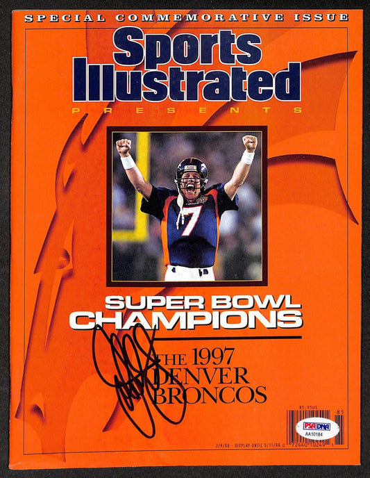 John Elway HOF Signed 1998 Sports Illustrated 97 Broncos SB Champs PSA/DNA 212072