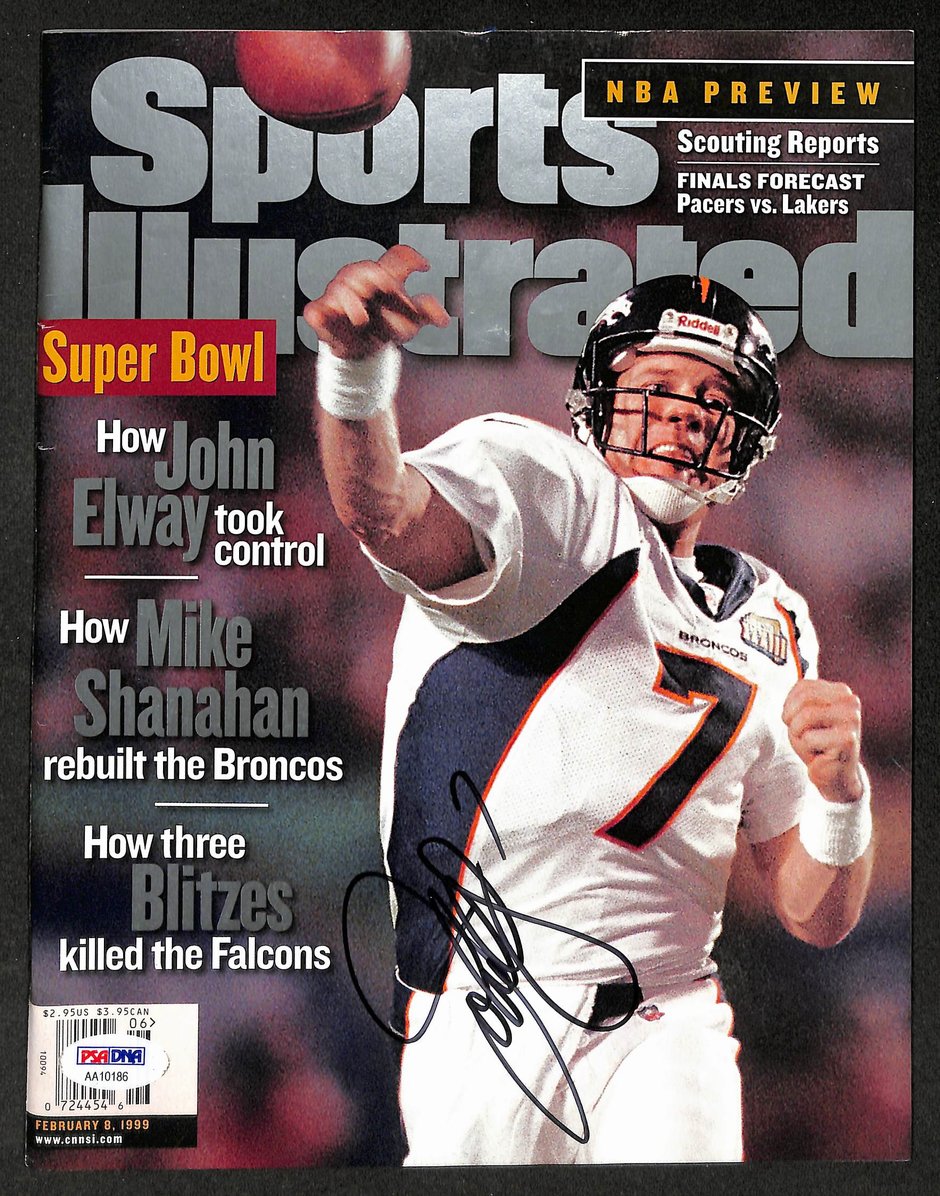 John Elway HOF Signed/Autographed 1999 Sports Illustrated Broncos PSA/DNA 212073