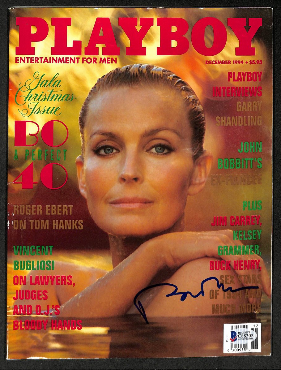 Bo Derek Signed/Autographed 1994 Playboy Magazine BAS 212074
