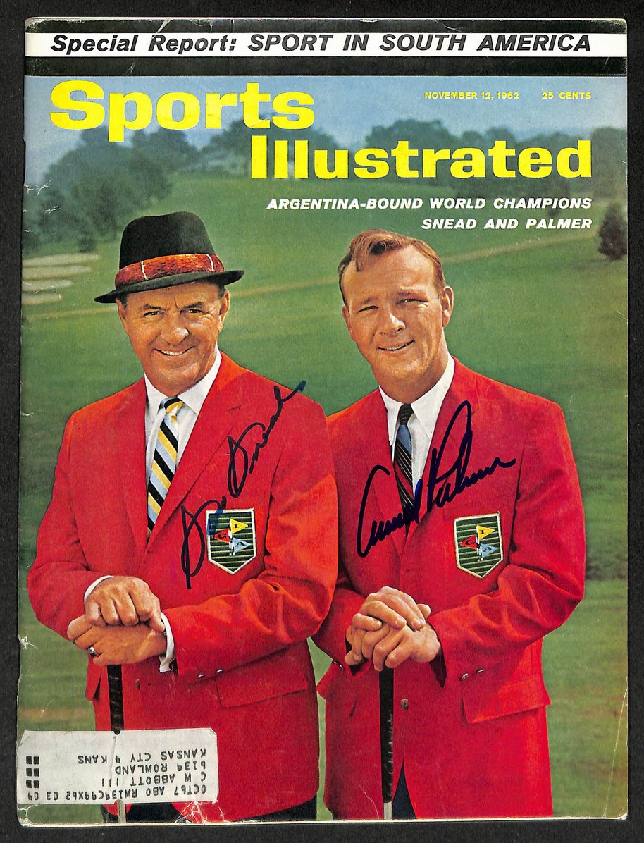 Sam Snead & Arnold Palmer Signed 1962 Sports Illustrated Golf BAS Letter 212077
