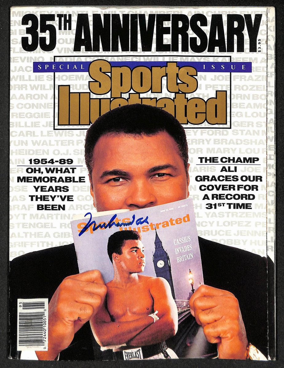 Muhammad Ali Signed 1989 Sports Illustrated 35 Anniversary BAS Letter 212078