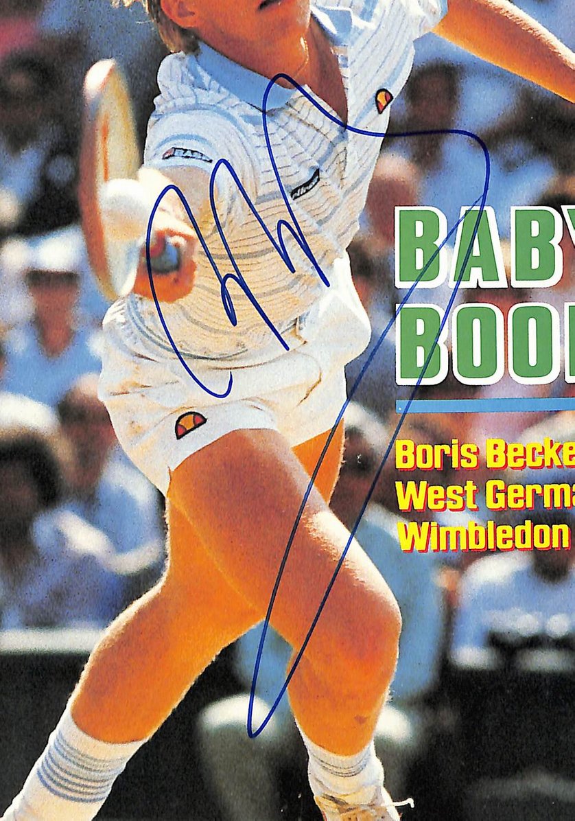 Boris Becker Signed/Autographed 1985 Sports Illustrated Tennis  212079