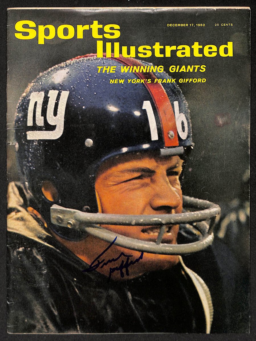 Frank Gifford HOF Signed/Autographed 1962 Sports Illustrated NY Giants 212080