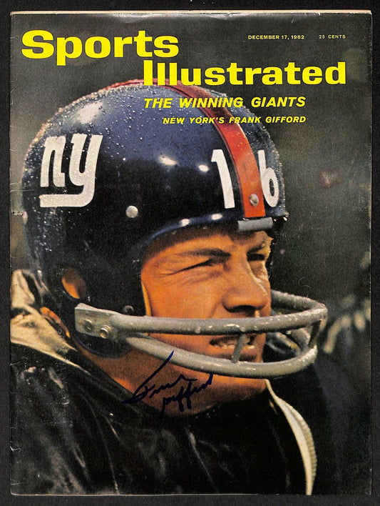 Frank Gifford HOF Signed/Autographed 1962 Sports Illustrated NY Giants 212080