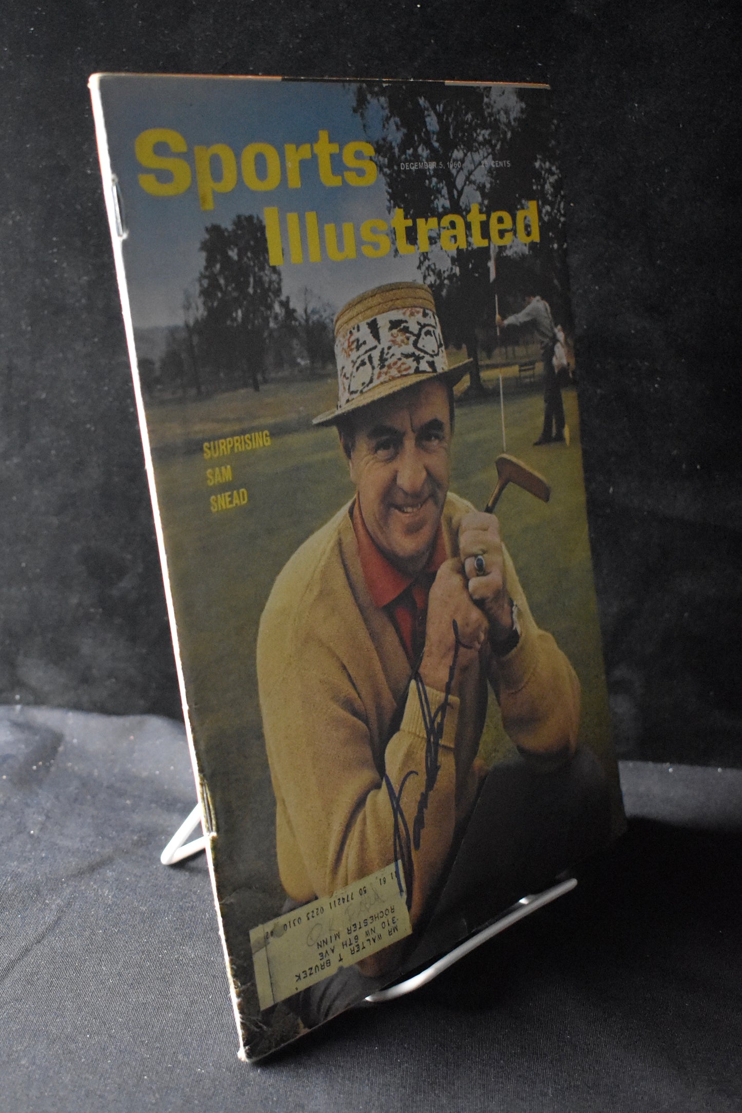Sam Snead Signed/Autographed 1960 Sports Illustrated Golf JSA 212083