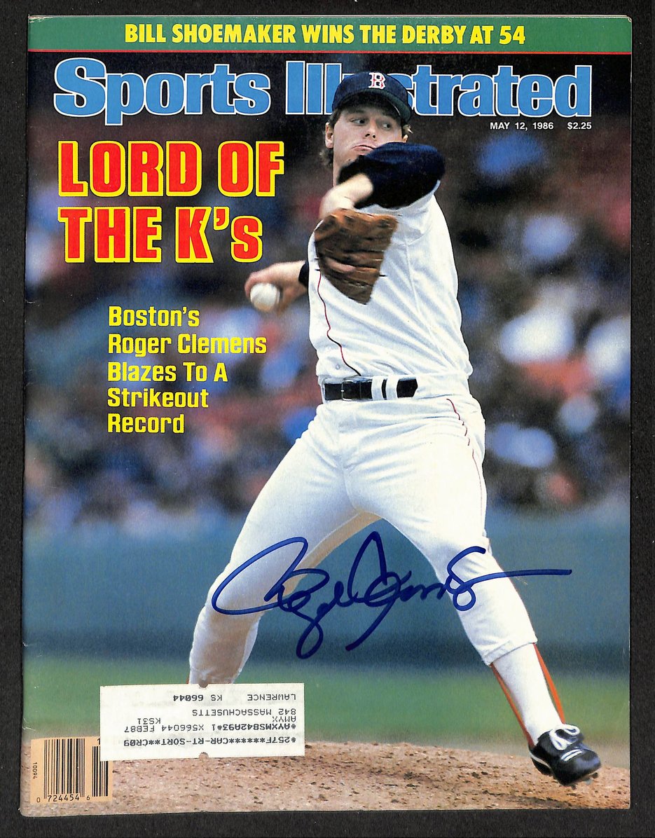 Roger Clemens Signed/Autographed 1986 Sports Illustrated Red Sox JSA 212086