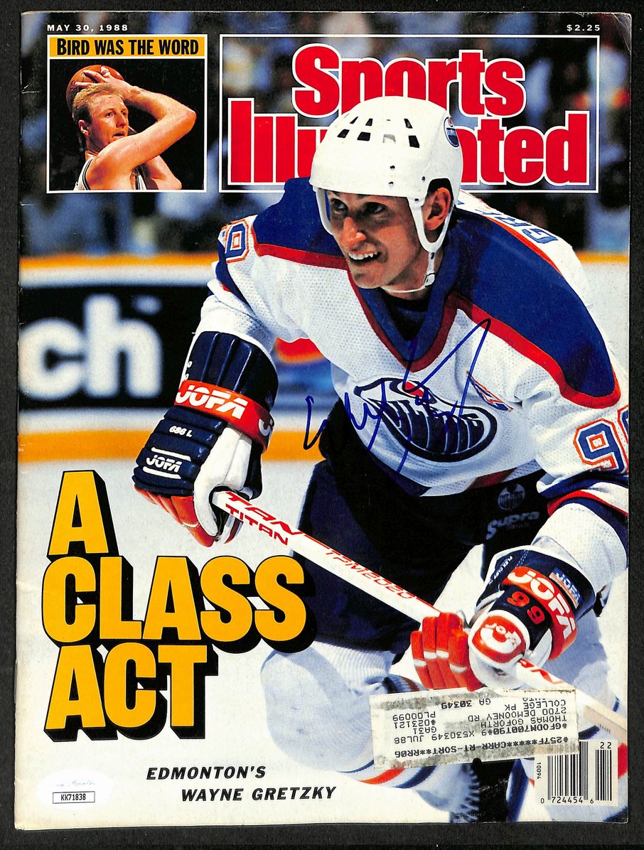 Wayne Gretzky HOF Signed/Autographed 1988 Sports Illustrated Oilers JSA 212090