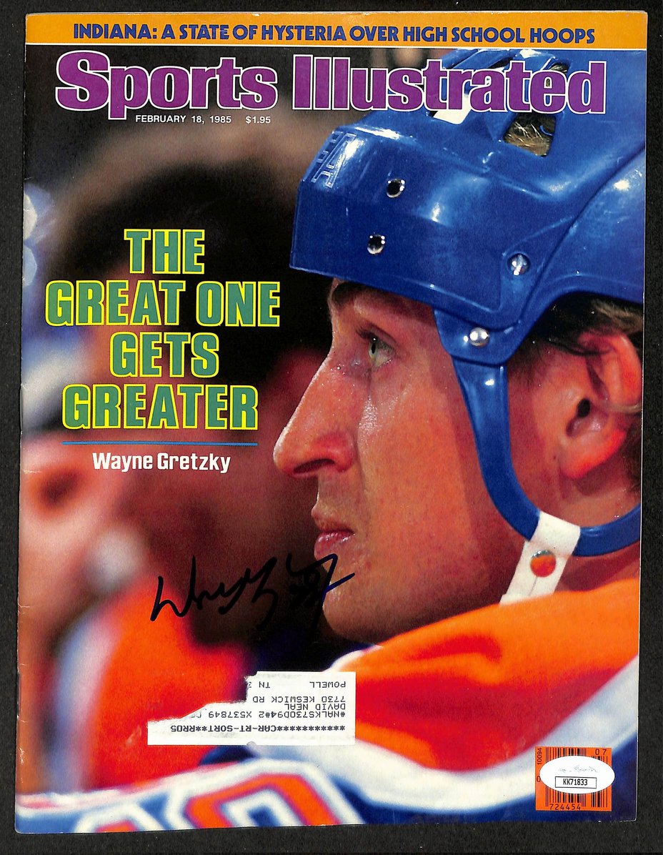 Wayne Gretzky HOF Signed/Autographed 1985 Sports Illustrated Oilers JSA 212091